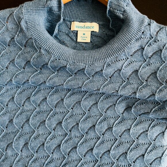 Sundance Frances Ruffle Turtleneck Long Sleeve Sweater Womens Size M - Picture 5 of 9